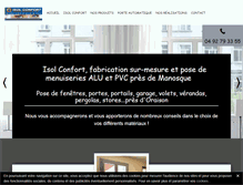 Tablet Screenshot of isol-confort.com
